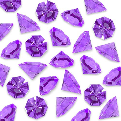 Super Z Outlet Acrylic Colorful Round Decorations for Table Scatter, Vase Fillers, Event, Wedding, Arts & Crafts, Birthday Party Favor (36 Pieces) (Purple)