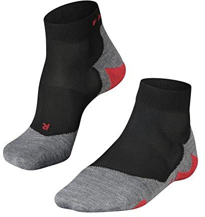 FALKE Herren Laufsocken RU5 Race Short M Sso Funktionsmaterial antiblasen 1 Paar, Schwarz Black-Mix 3010, 46-48
