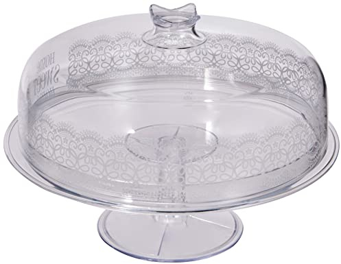 COSMOPLAST Alzata con Cop Homesweethome BB Arredo Tavola Tessili, plastica, Bianco