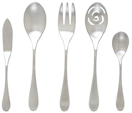Knork Original 18/0 Matte 5-Piece Serving Set