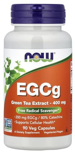 NOW FOODS EGCG 400mg Green Tea, 90 CT
