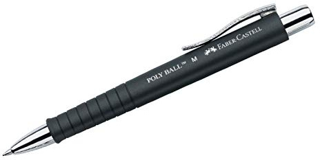 FABER-CASTELL 241199 - Stylo à bille Poly Ball M, 0,5 mm F241199 Bleu 1 pièce (lot de 1)