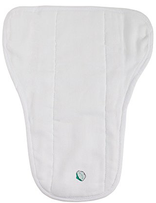 Junior Joy 6pcs Breathable 100% Cotton Shaped Nappy Baby Reusable and Washable Cloth Pads Infant Soft Insert Diaper