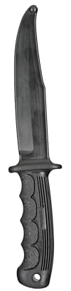 Realistic Rubber Training Knife for Martial Arts - Durable, Lightweight, 12 Length Rubber Practice Knife - Flexible, Chalkable Blade for Scoring - Safe for Defensive Tactics Training - Made in USA