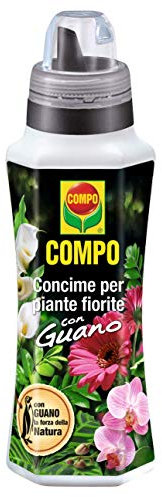 COMPO Concime per Piante Fiorite, Con Guano, Per fiori rigogliosi, 500 ml
