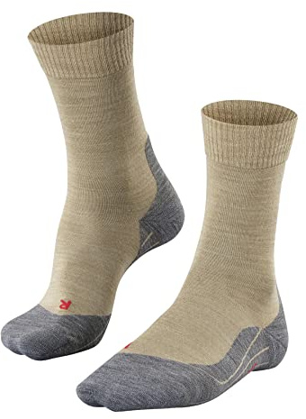 FALKE Herren Wandersocken TK5 Wander M SO Wolle antiblasen dünn 1 Paar, Beige (Nature Melange 4100), 39-41