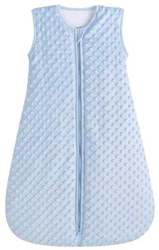 BABYINABAG Very Warm 2.5 Tog Quilted Winter Model Baby Sleep Bag or Sack, Plush Minky Dot for Infants and Toddlers (Large (22 mos - 3T))