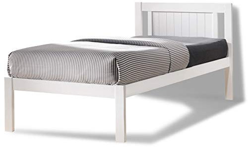 Glory White Wooden Slatted Bed available in 3FT Single, 4FT Small Double or 4FT6 Double (3FT Single)
