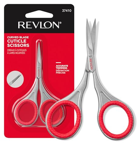 Revlon Nail Scissors, Curved Blade, Made with Stainless Steel