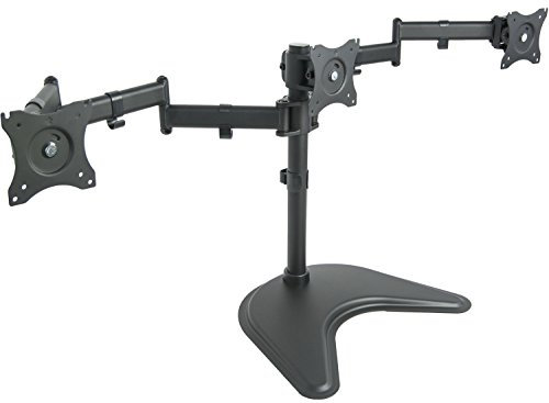 VIVO Triple Monitor Mount Fully Adjustable Desk Free Stand for 3 LCD Screens up to 24 inches STAND-V003P