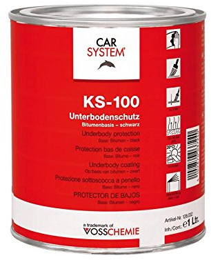 CARSYSTEM Unterbodenschutz KS-100 Bitumenbasis pinselbar schwarz 1 Liter 126.032