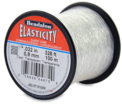 Beadalon 0.8 mm 100 m Elastcity, Clear
