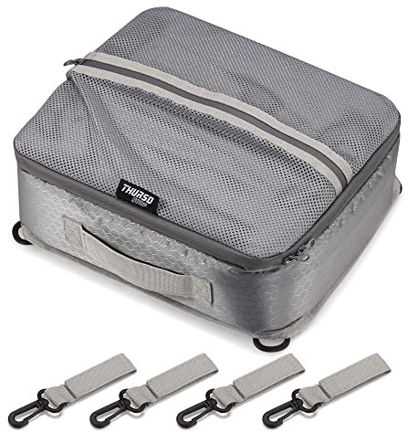 THURSO SURF Paddle Board Zubehör Kühltasche Deck Bag für SUP Stand Up Paddleboard Mesh-Top Tasche Isoliert Wasserfest Tragbar 10 Dosen (Grau)