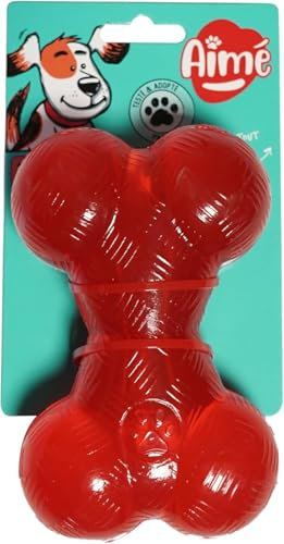 Aime Kauspielzeug für Hunde, robuster Knochen, 14 cm