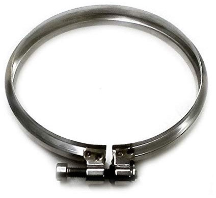 Fascetta di bloccaggio canna fumaria DN 150 tubo acciaio inox 316