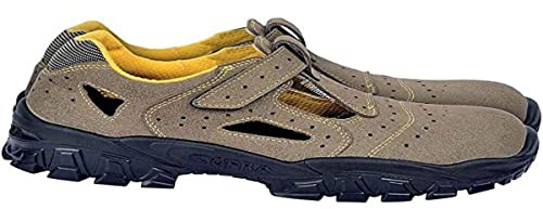 COFRA New Brenta, Zapatos de seguridad de trabajo, Beige/Amarillo, 41 EU