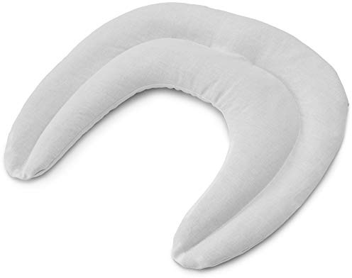 Neck Cushion with Grains Divided in Chambers | White | Currant Seeds | thermic Cushion for The Neck