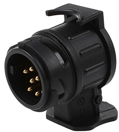 Adaptador - SODIAL(R) 13 a 7 pines Adaptador remolque 12V Conversor electrico de camion caravana barra de remolque
