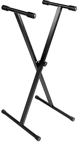 Music Store KB-6, Höhenverstellbarer Keyboardständer, Stahl, Schwarz, 2.95 kg