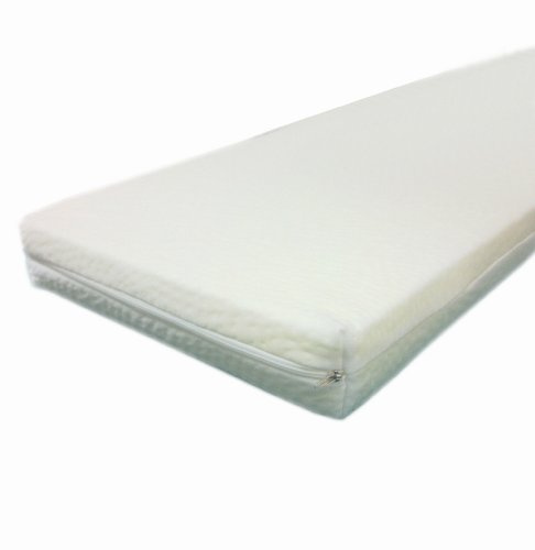 Didop – viskoelastisk – ca 90 cm x 200 cm x 5 cm – madrassöverdrag – Visco-fodral med överdrag – Madrasskydd