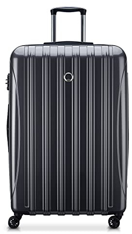 DELSEY PARIS Helium Aero Hardside Expandable Luggage with Spinner Wheels, Titanium, Checked-Large 28 Inch