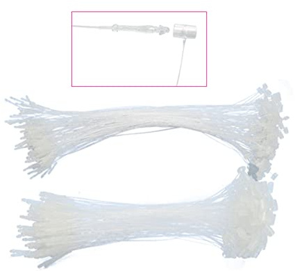 LEBEZ - Hilo de nailon de seguridad, 225 mm. 1000 Piezas 5266 Grapadora Puntos Limpiadores de puntos