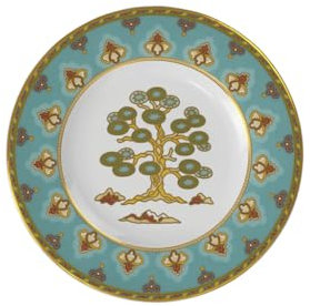 Villeroy & Boch - Samarkand Aquamarin, assiette à pain, Premium Bone Porcelain, 16 cm, résistant au lave-vaisselle
