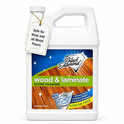 Black Diamond Stoneworks Wood, Laminate, Hardwood & Luxury Vinyl Floor Cleaner – Multi-Purpose Mopping Solution for a Streak-Free Clean (128 Fl Oz) refill.
