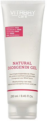 Vitabay Natural Diosgenin Creme mit Yamswurzel 250ml - 80% Yamswurzel Creme & 64% Diosgenin - wild Yams - vegan & organic