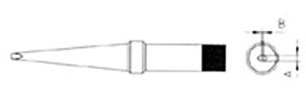 Weller 4PTL7-1 Lötspitze PT-Reihe Meißelförmig Lang, 2mm x 1mm, 370 °C
