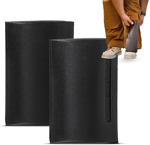 Soft Knees No-Strap Knee Pads, 6” x 9” Knee Pad Inserts for Work Pants with Double Knee Pads for Work & Construction, Knee Savers for Work Pants, Softknees Knee Inserts