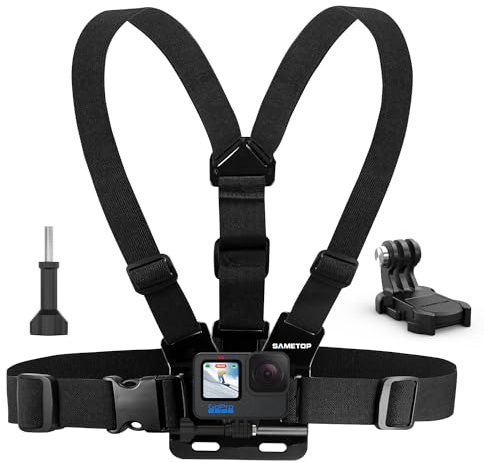 Sametop Chesty Mount Bröstsele Bröstfäste Bröstselar för GoPro | för Go Pro Hero 13 12 11 10 9 8 7 6 5 Session Max Mission DJI Osmo AKASO Actionkameror