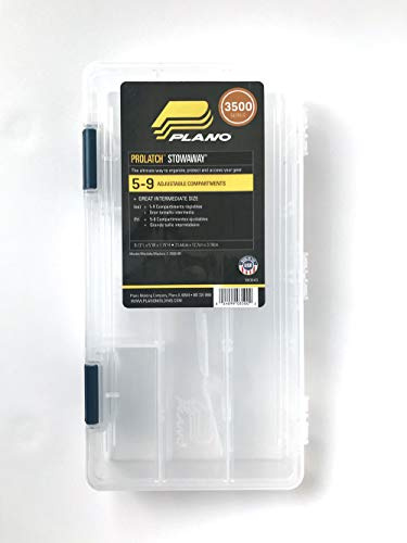 Plano Tackle Boxes,4 pack of 3500 Prolatch Stowaway Tackle Utility Boxes, Fishing Tackle Storage, blue