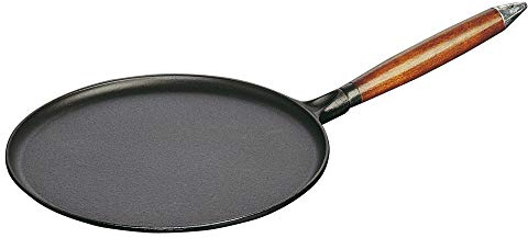 STAUB Pan Single Pan - Saucepan (Single Bread, Black, Cast Iron, 28 cm, 2.1 kg)