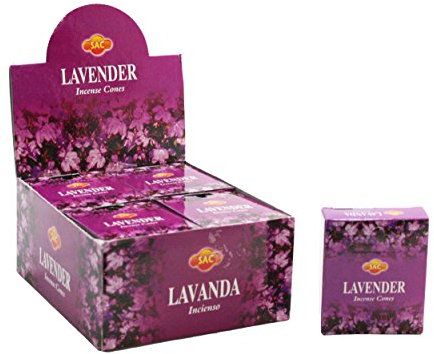 SAC Conos de Incienso de Lavanda, Madera, Morado Claro, 12.5 x 15 x 6.50 cm