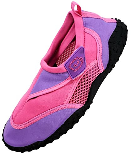 Boys Girls Mens Womens Surf Aqua Shoes Beach Swim Water Shoes Wetsuit Socks (UK 5, Pink)