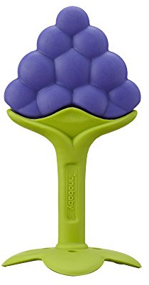 Innobaby Original Teethin Smart EZ Grip Fruit Teether and Sensory Toy for Babies and Toddlers in Grape. BPA Free Teether