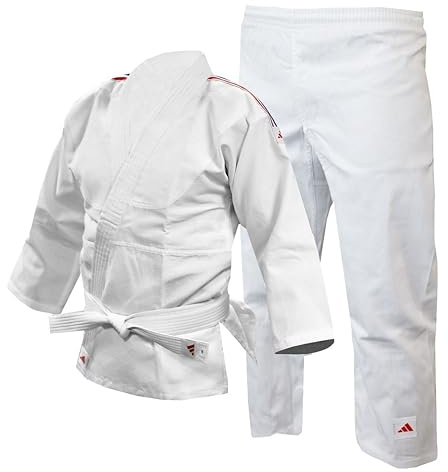Adidas Judo-Anzug, mit Großbritannien-Streifen, 250 g, 140 cm