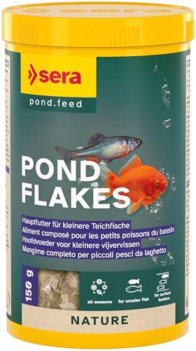 sera Pond Flakes 1 L (150g) | Hauptfutter für Teichfische | ohne Farb- & Konservierungsstoffe | fördert Gesundheit & Wachstum | für Goldfische, Bitterlinge & Jungfische | für sauberes Teichwasser
