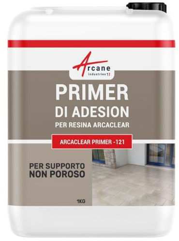 Arcaclear Primaire Promoteur d'Adhérence, Support Lisse, Fermé 1 kg | Primaire d'Accrochage, Dégraisse et Active les Surfaces Lisses, Carrelage, Grès, Faïence et Verre - Arcane Industries