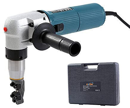 KATSU Electric Nibbler, 625W 230V Electric Stainless Steel Aluminum Copper Sheet Metal Cutter Snip Shear Scissor Cuts 4mm Steel Plate 100469