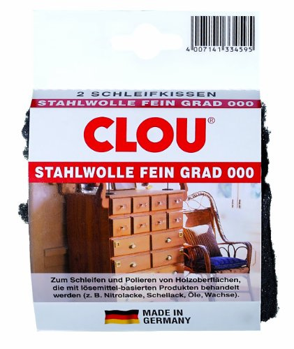 Stahlwolle 000 Schleifkissen (1 Pack = 2 Stk.)