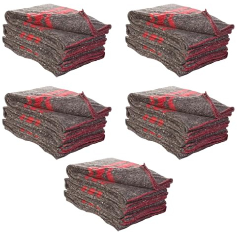 TELECAJAS.COM 15 Mantas de Mudanza, Mascota y Yoga - Gran Resistencia | Gruesas 350 grs/m2 | Medida: 200x140 cms | Pack de 15