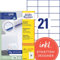 AVERY Zweckform 3652-200 Adressaufkleber (4.200 plus 420 Klebeetiketten extra, 70x42,3mm auf A4, bedruckbare Absenderetiketten, selbstklebende Adressetiketten mit ultragrip) 220 Blatt, weiß