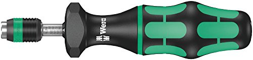 Wera, 7445 Kraftform Giraviti dinamometrici regolabili con porta-inserti Rapidaptor, 1/4 pollice, 2,5-11,5 in. lbs.