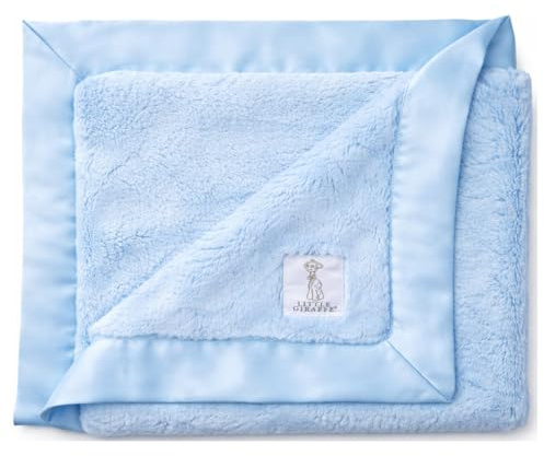 Little Giraffe 74 x 89cm Luxe Baby Blanket (Blue)