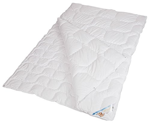 Softsan 4 Jahreszeiten Bettdecke Allergy Wash 135x200 cm allergikergeeignet, Microfaser Decke zweiteilig für Sommer Winter und als Übergangsdecke, Verschiedene Größen