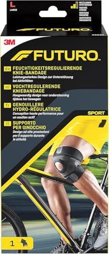 FUTURO FUT45697 fasciatura SPORT ginocchio, ambidestro, privo di lattice, taglia L, 43,0 a 48.0 cm