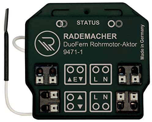 Rademacher DuoFern Rohrmotor-Aktor 9471-1 - Unterputz Funkaktor Für Rollladen-, Raffstore- Und Markisenmotoren, Smart Home Rolladenaktor (HOMEPILOT Nachfolgemodell Verfügbar)