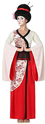 Atosa Déguisement Japonaise Rouge Femme